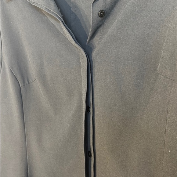 EUC Express Stretch Beautifully Detailed Black Women's Shacket Size 13/14 - Picture 6 of 10